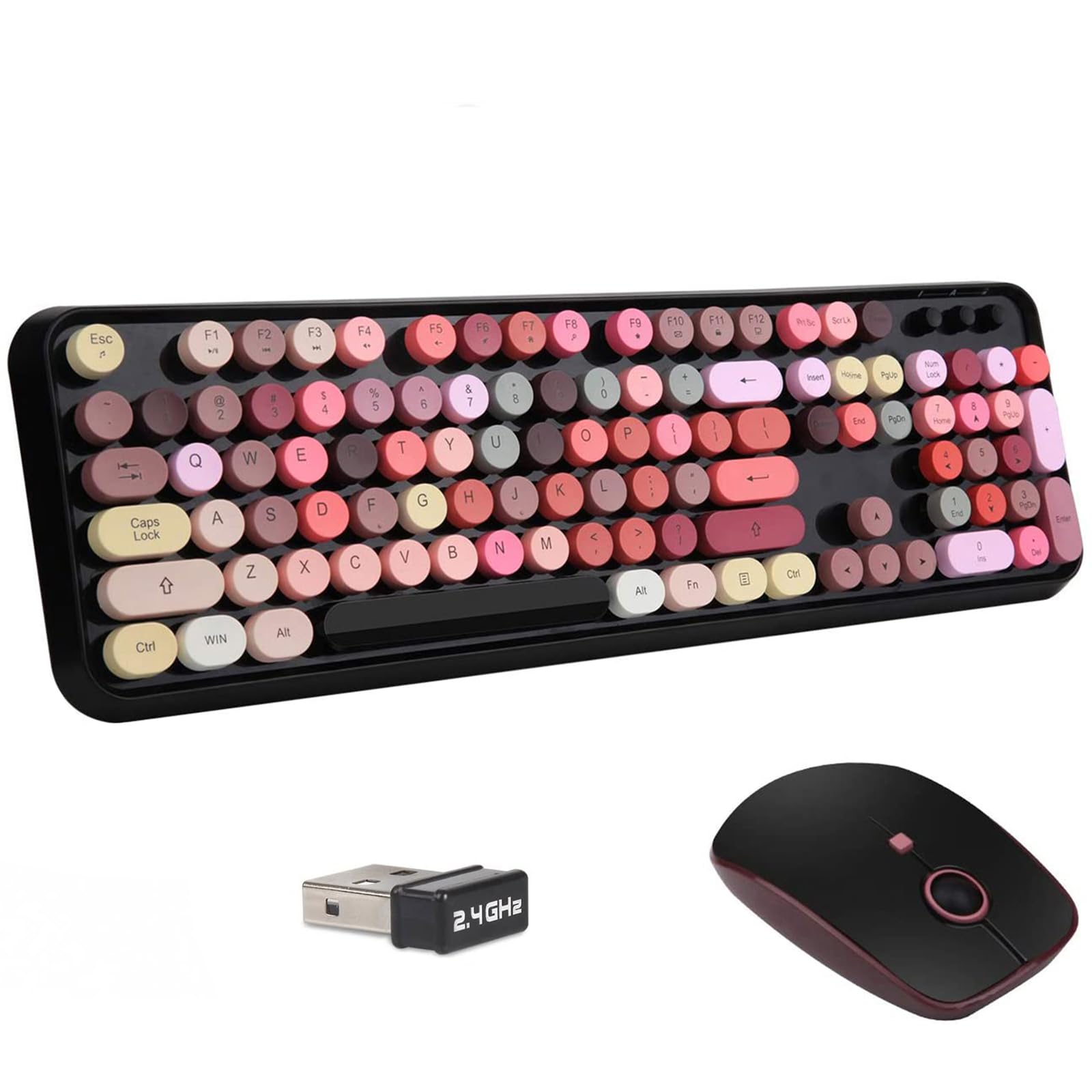 104Keys Black Colorful