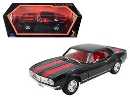 1967 Chevrolet Camaro Z/28 Stripes 1/18 Diecast Model Car by Road Signature - Black with Red