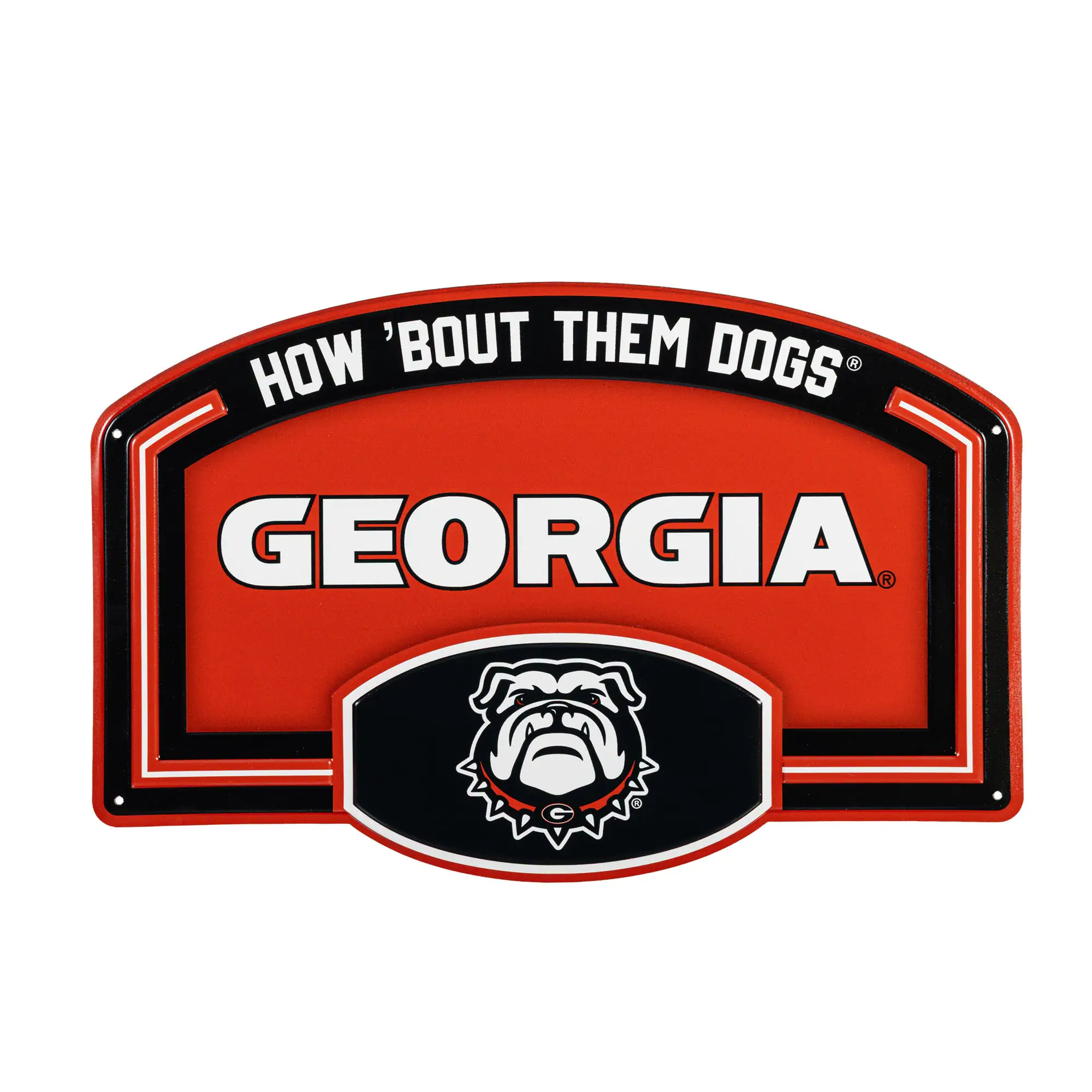 Georgia Bulldogs 11" x 17" Embossed USA Steel Buckle Wall Sign