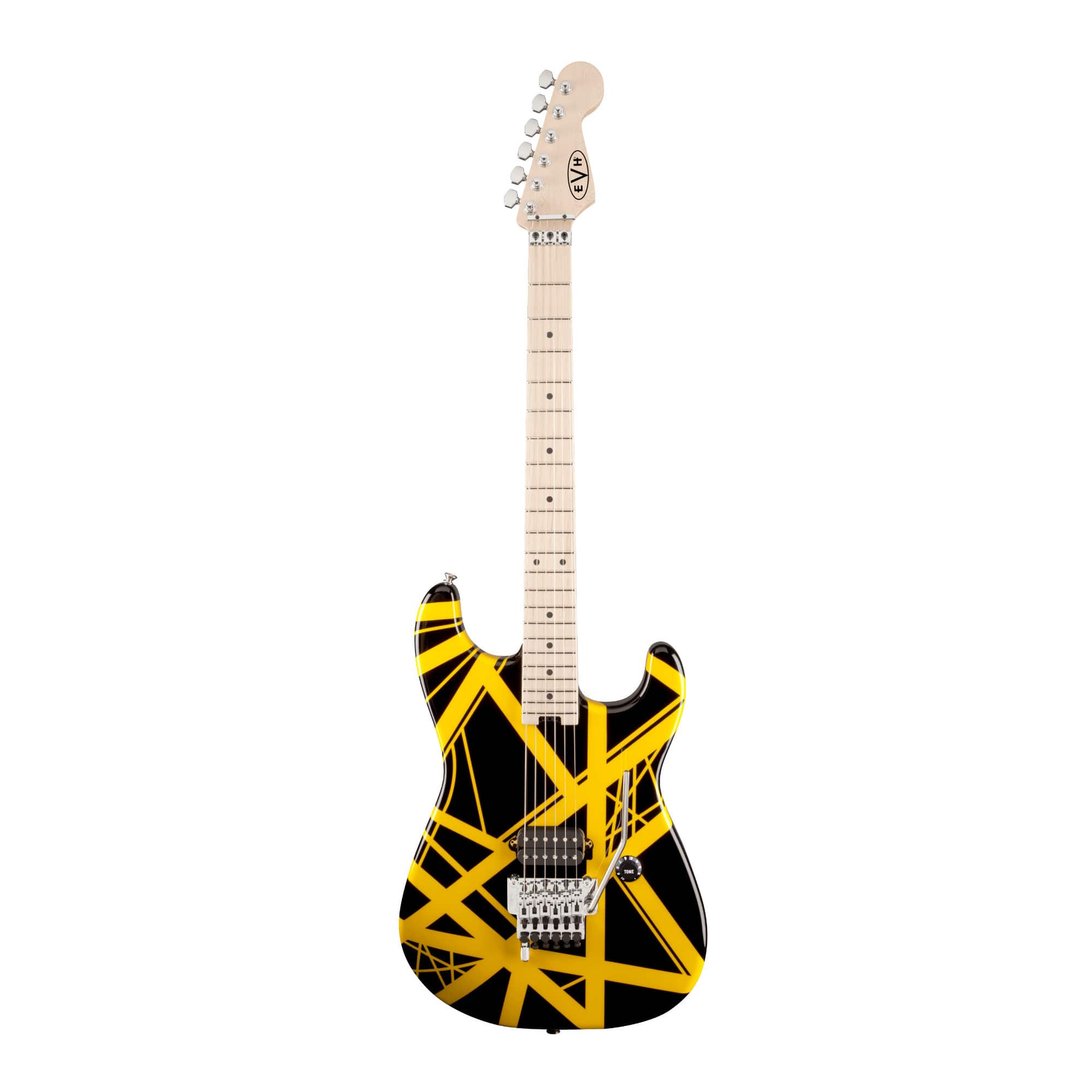 EVH - Striped Series 6-String Electric Guitar (Black with Yellow Stripes)