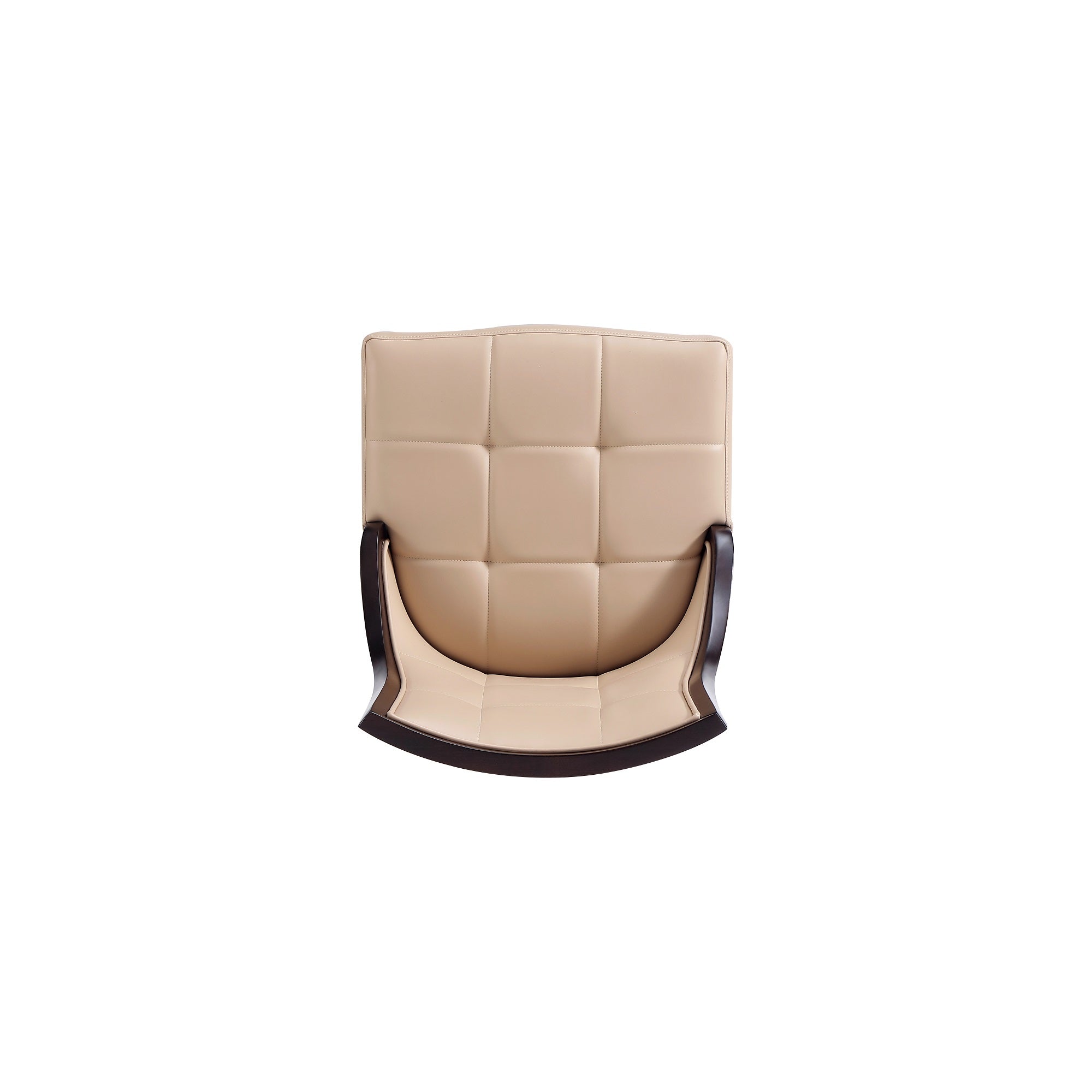 Alt View 3. Manhattan Comfort - Fifth Avenue Traditional Wood Upholstered Dining Chair - Set of 4 - Tan.