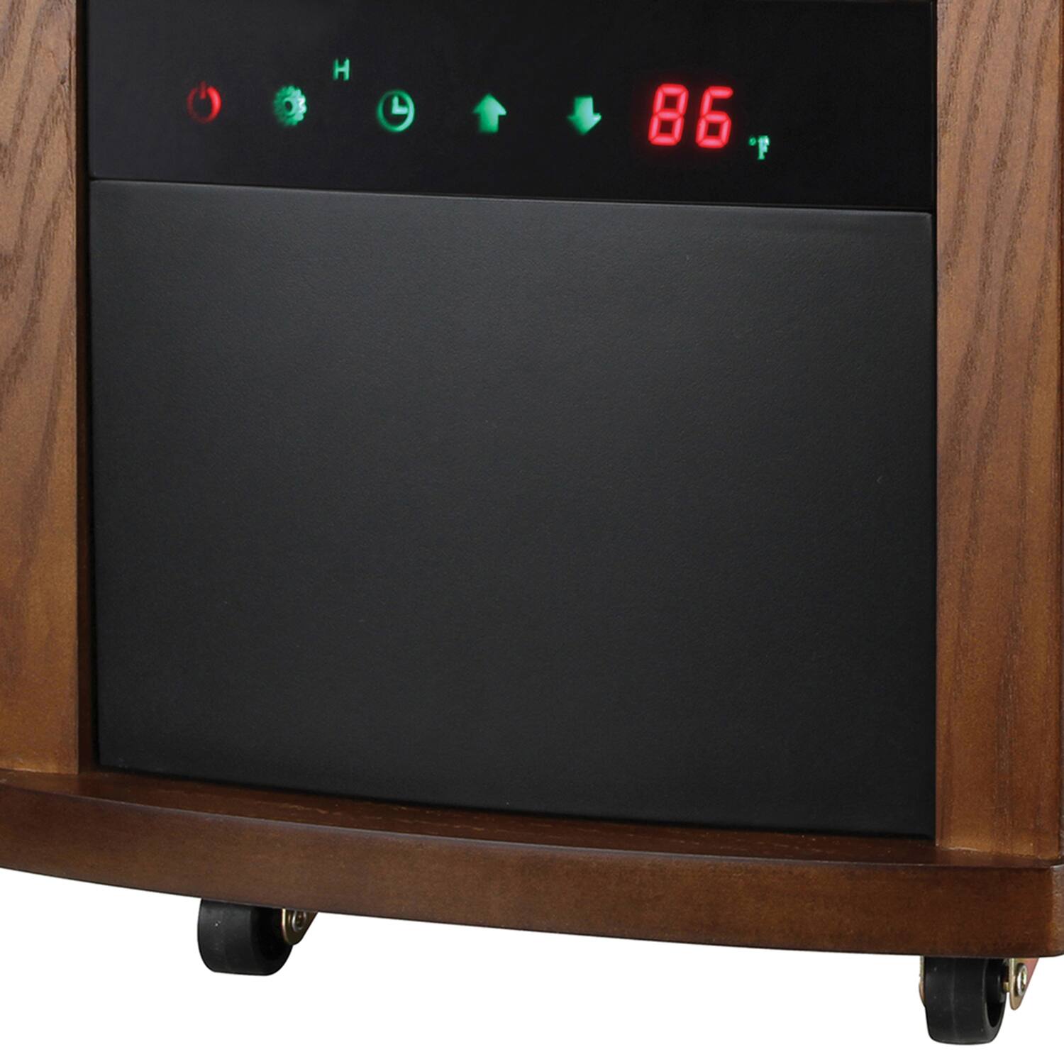 Front. Comfort Glow - Comfort Glow Qeh1408 Qeh1408 1,500-watt-max Infrared Cabinet Heater With Thermostat And Remote - Brown.