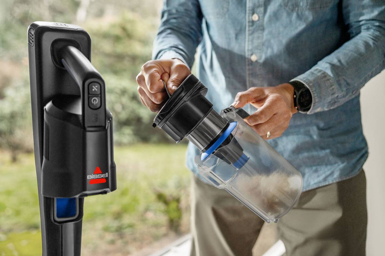 Alt View 4. BISSELL - BISSELL PowerClean FurGuard Cordless Stick Vacuum - Black / Titanium.