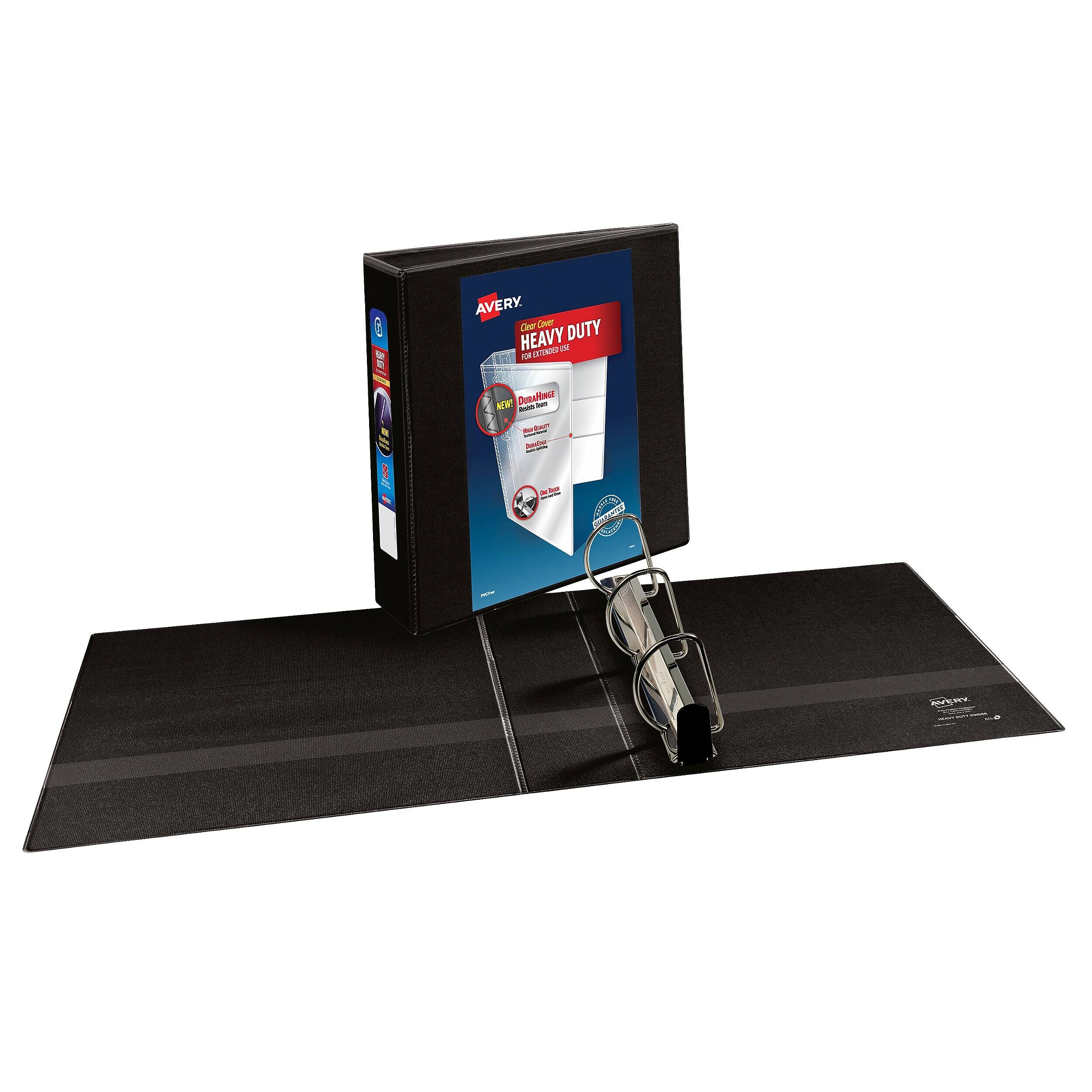AVERY. Clear Cover HEAVY DUTY EXTENDED USE FOR
NEW! DURAHINGE - two - Quer And - -
by
AVERY.