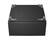 Front. LG - SIGNATURE 29" Laundry Pedestal with Storage Drawer - Brushed Black Steel.