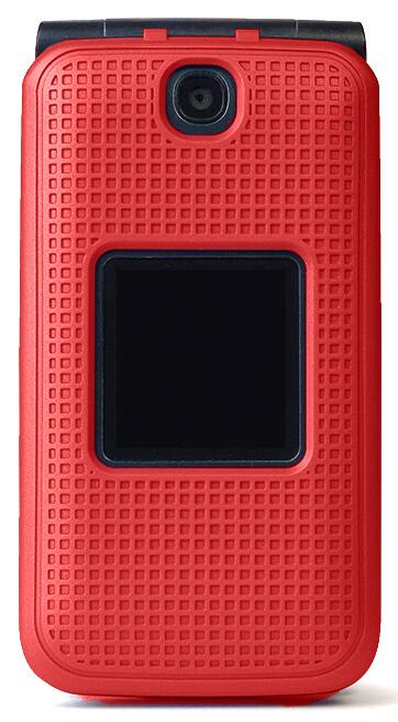 Alt View 8. Nakedcellphone - Hard Case for Alcatel Go Flip V Flip Phone (2019) - Red.