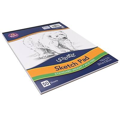 Create Sketch Pad  
Standard Weight, Red Free  
9" x 12" (22.9 cm x 30.5 cm)  
50 Sheets