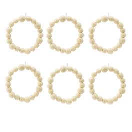 Dexmalle - Dexmalle-Christmas Tree Ball Wreath Ornaments,Set of 6 - Cream