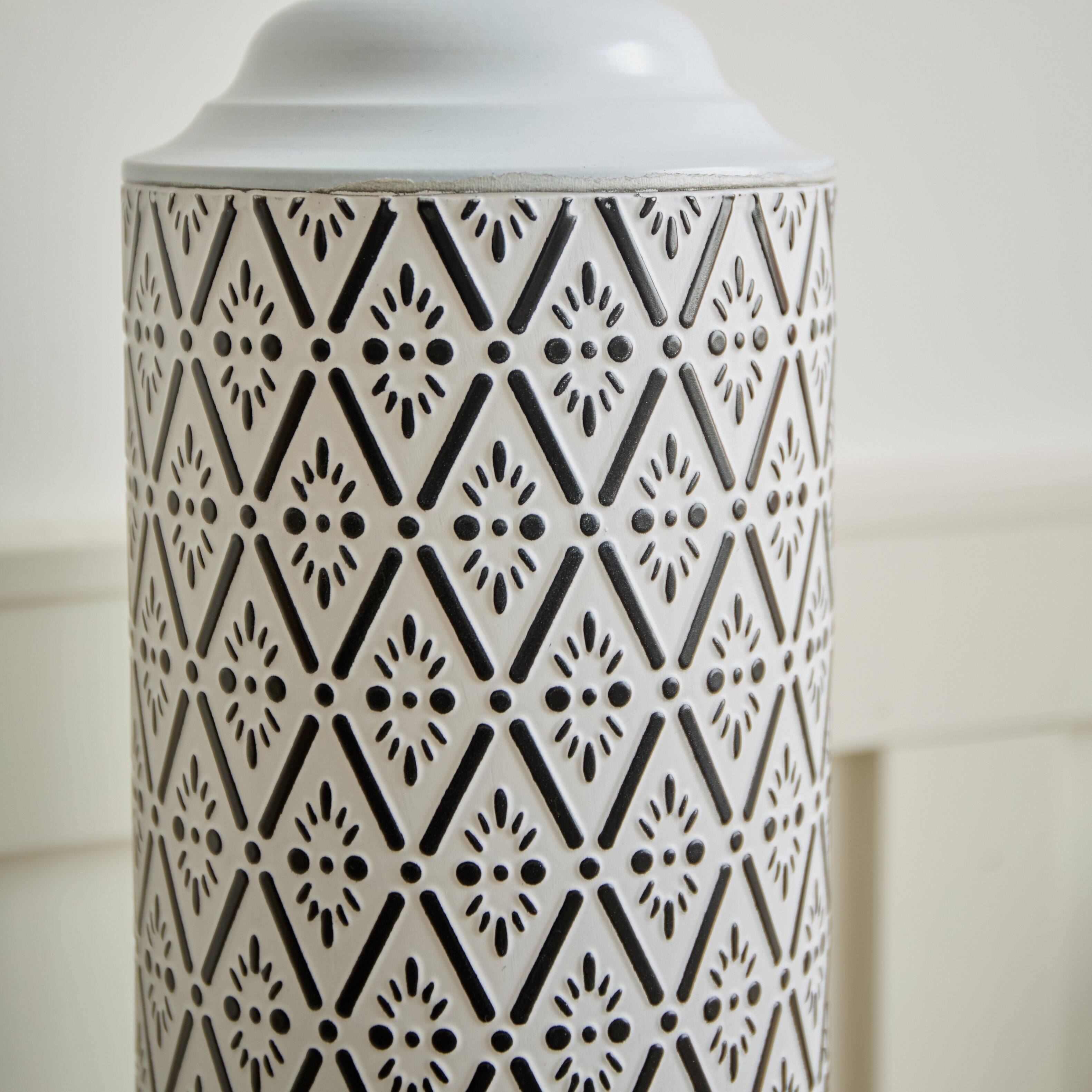 Alt View 1. Anysun - White Metal Floor Vases Set of 3 - Glazed Finish, 24in/28.7in/33.5in Height for Home Decor - White.