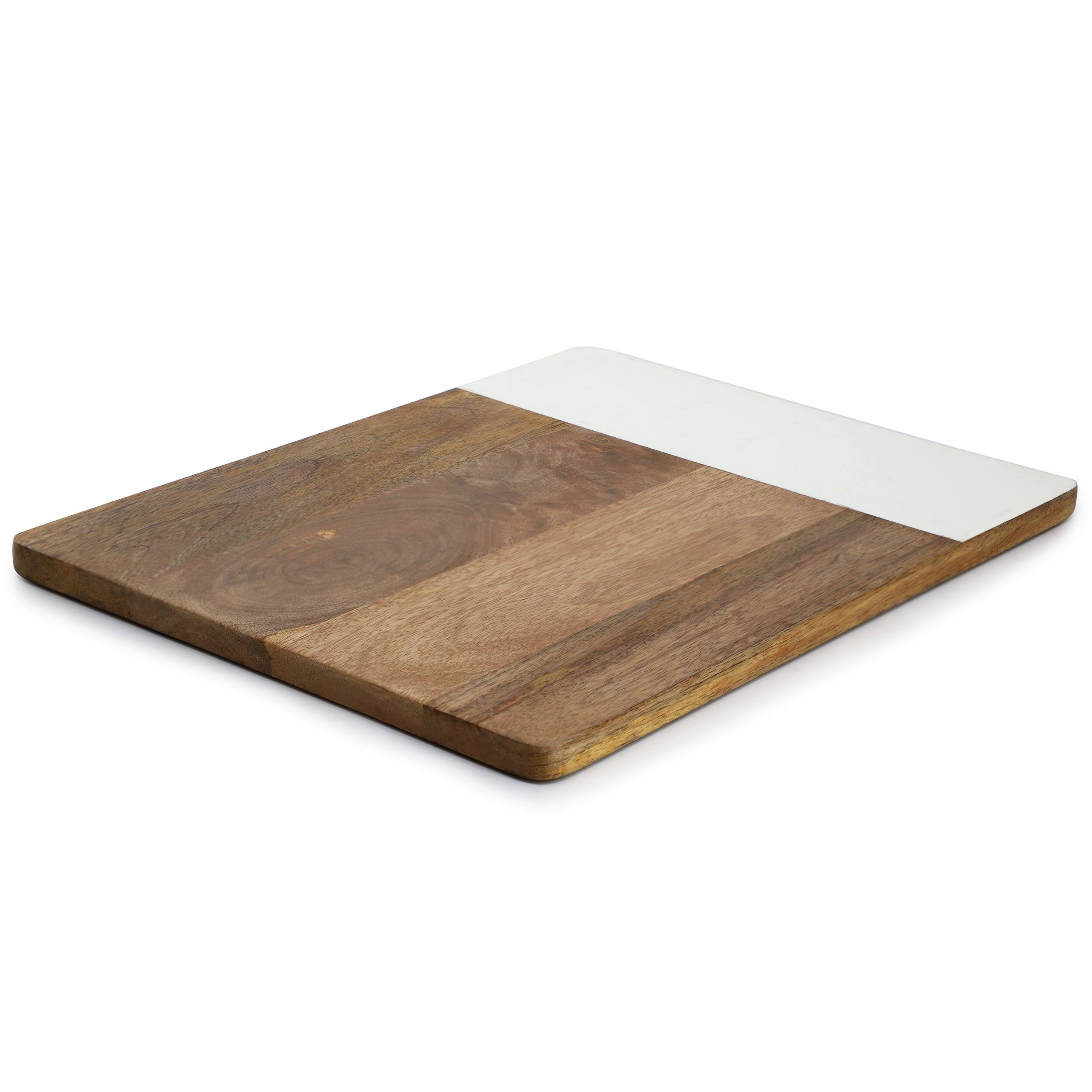 Alt View 2. Gibson - Gibson Home 16 Inch Duo Tone Rectangular Wood Serving Platter - Brown.
