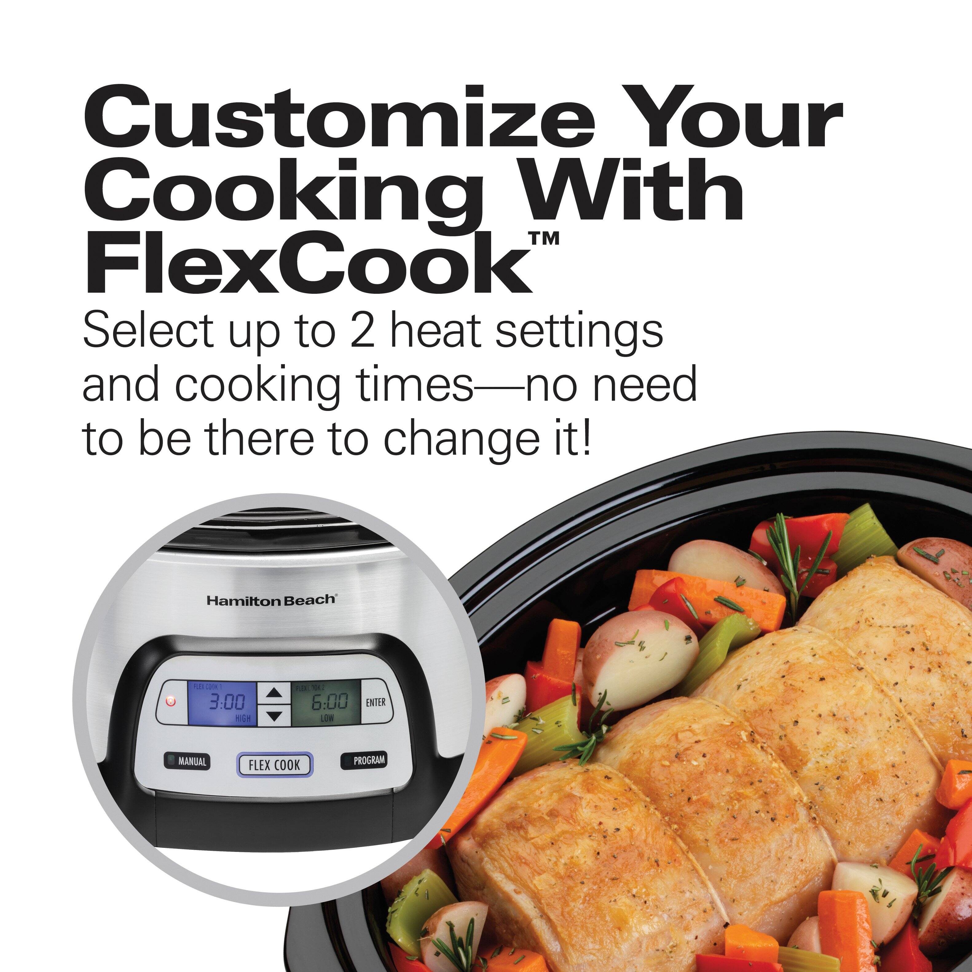 Customize Your Cooking With FlexCook™

Select up to 2 heat settings and cooking times—no need to be there to change it!