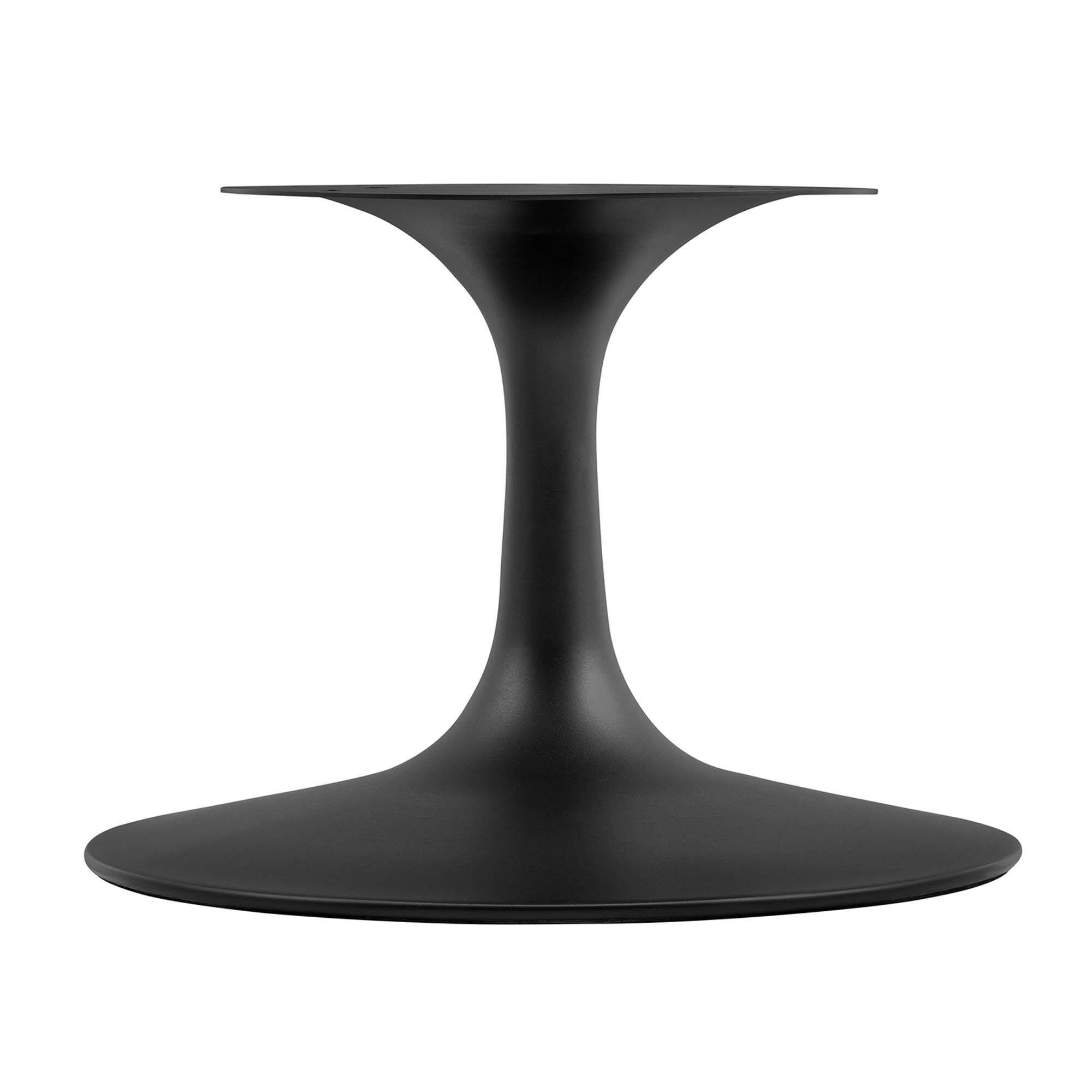 Alt View 3. Modway - Lippa Round Artificial Marble Coffee Table - Black Black.