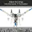 Adjust the wings into the iconic 'V' formation.