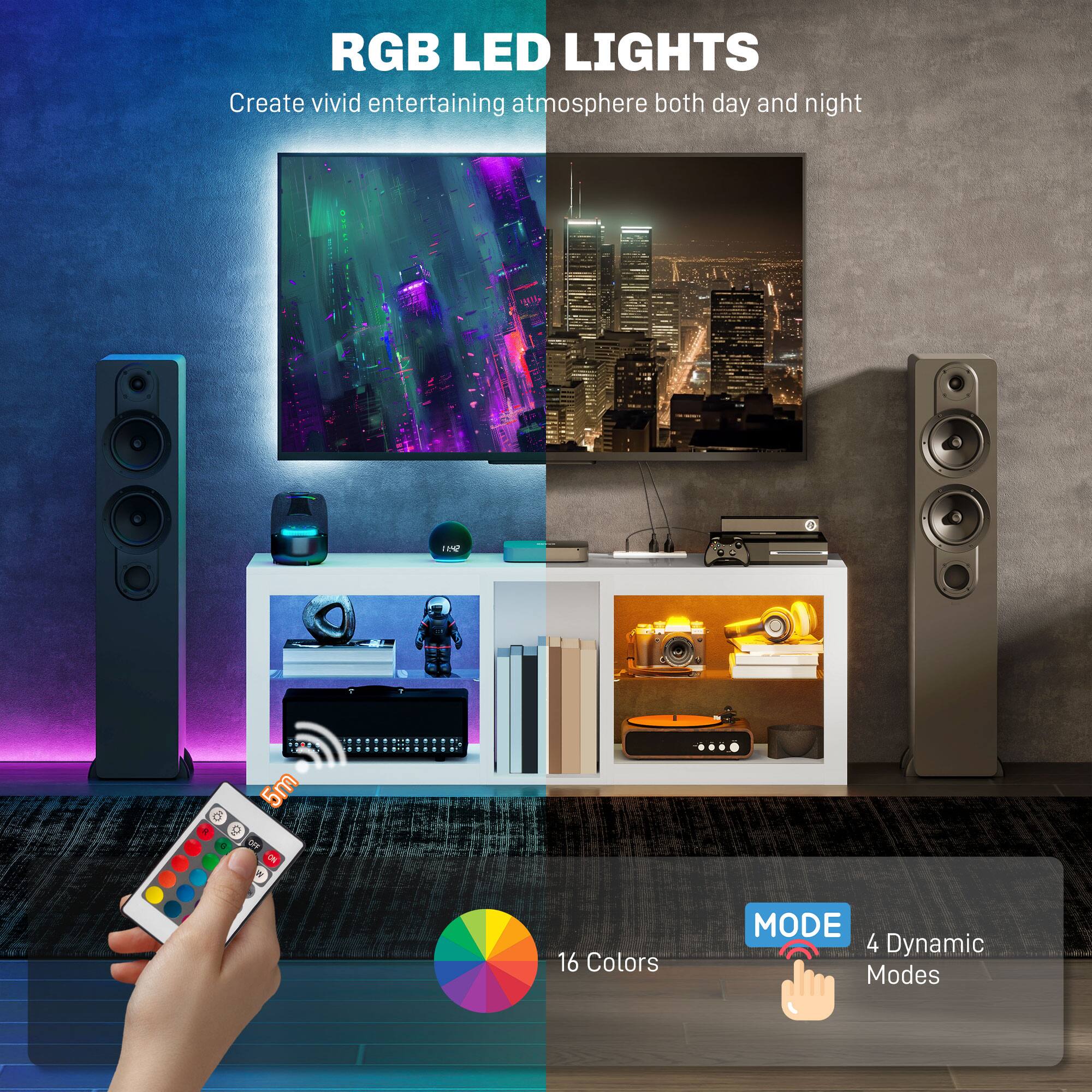 RGB LED LIGHTS  
Create vivid entertaining atmosphere both day and night  

16 Colors  
4 Dynamic Modes