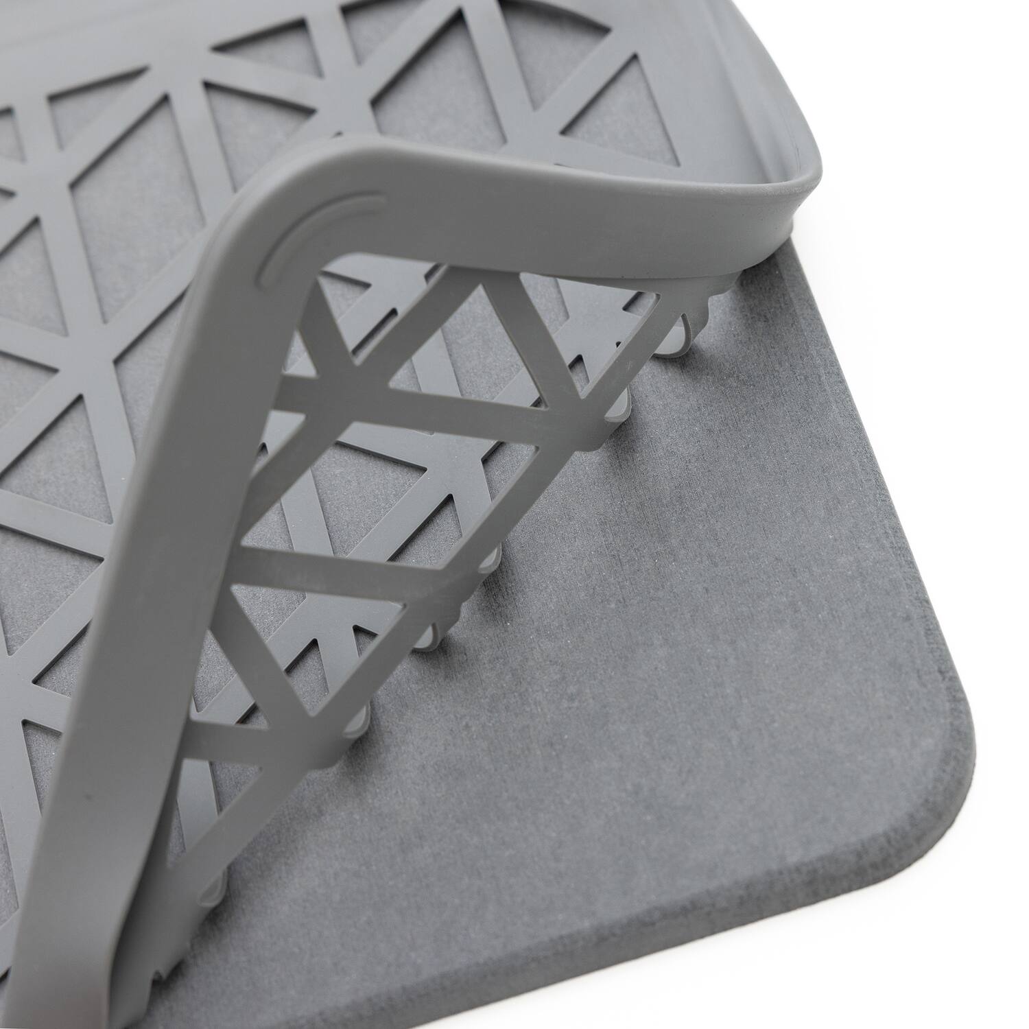Alt View 9. Better Houseware - Better Houseware 3417 The Magic Dishmat Ii Stone And Silicone Quick-dry Mat - gray.