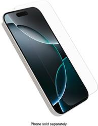 OtterBox - Glass for Apple iPhone 16 Pro - Clear - Angle_Zoom
