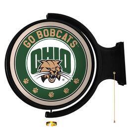 The Fan-Brand - Ohio Bobcats 21'' x 23'' Rotating Lighted Wall Sign - Multicolor