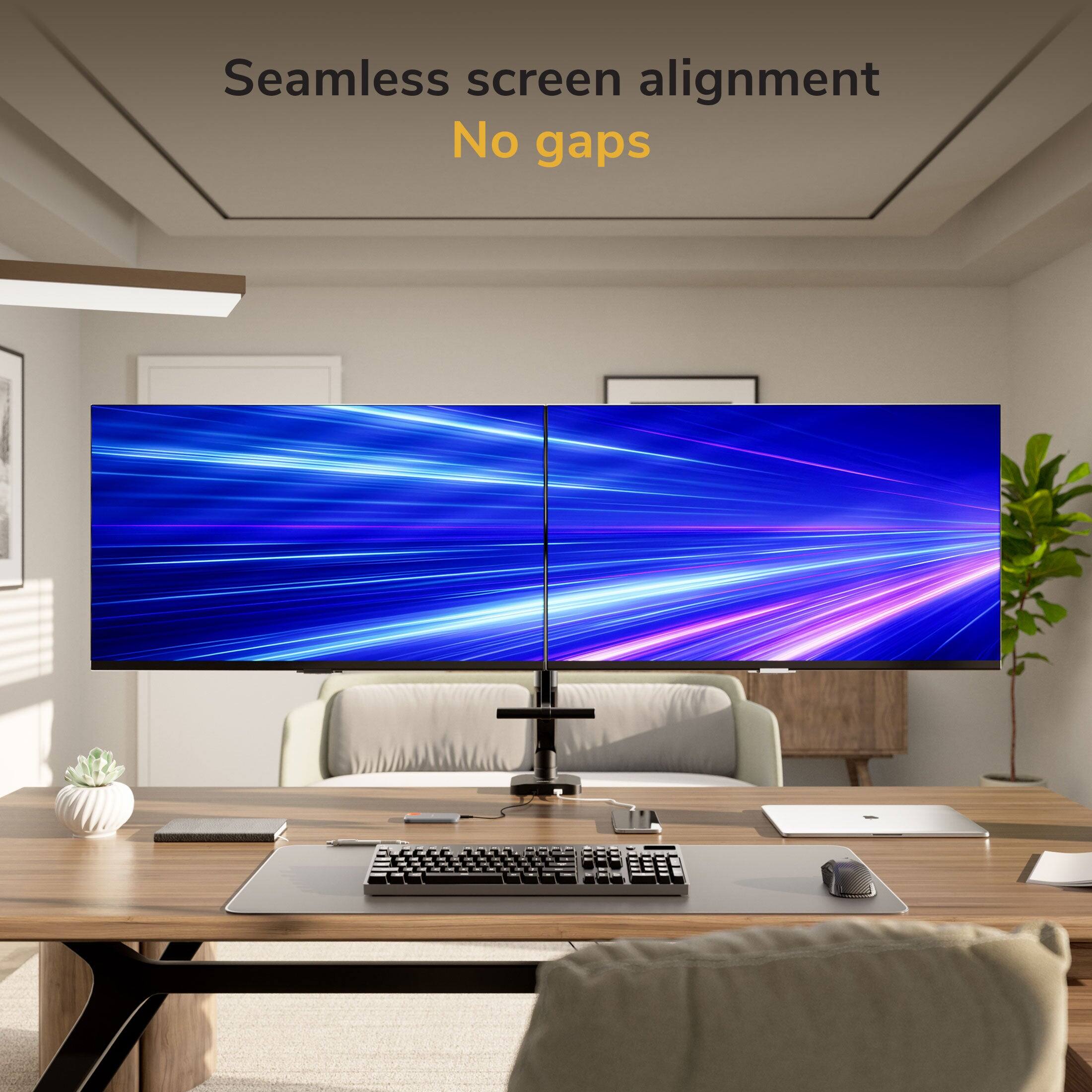 Seamless screen alignment  
No gaps