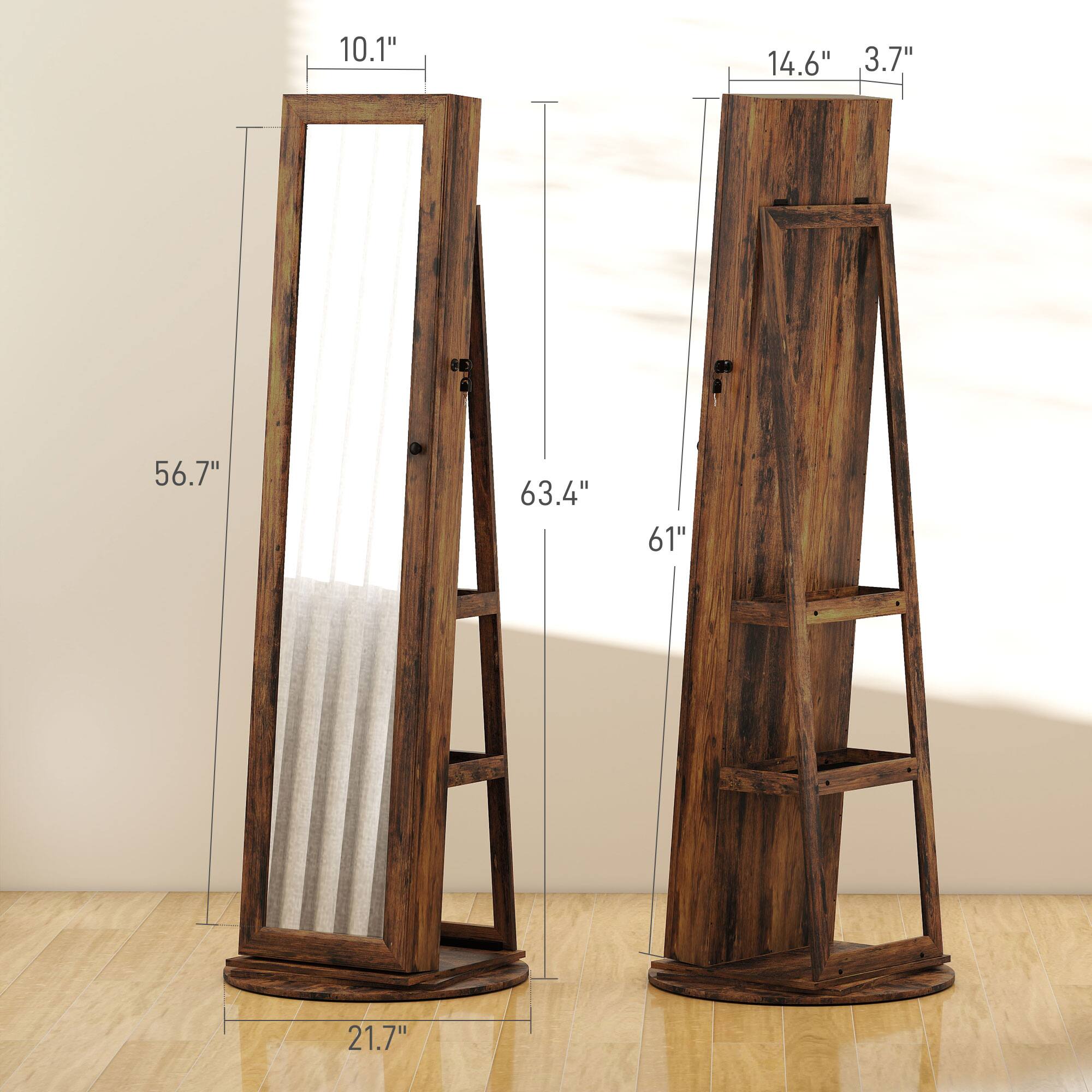 10.1", 14.6", 3.7", 56.7", 63.4", 61", 21.7"