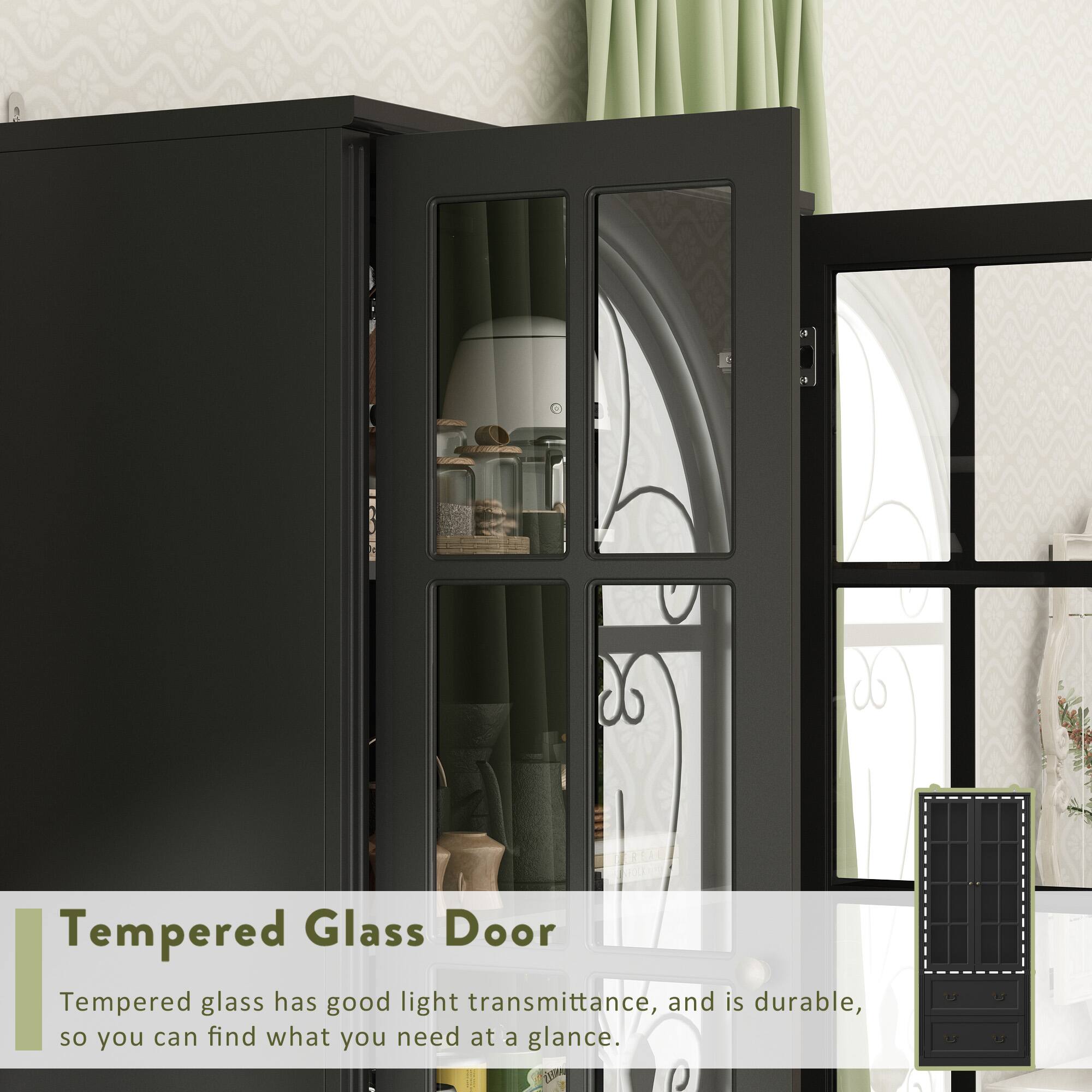 Tempered Glass Door

Tempered glass has good light transmittance, and is durable, so you can find what you need at a glance.
