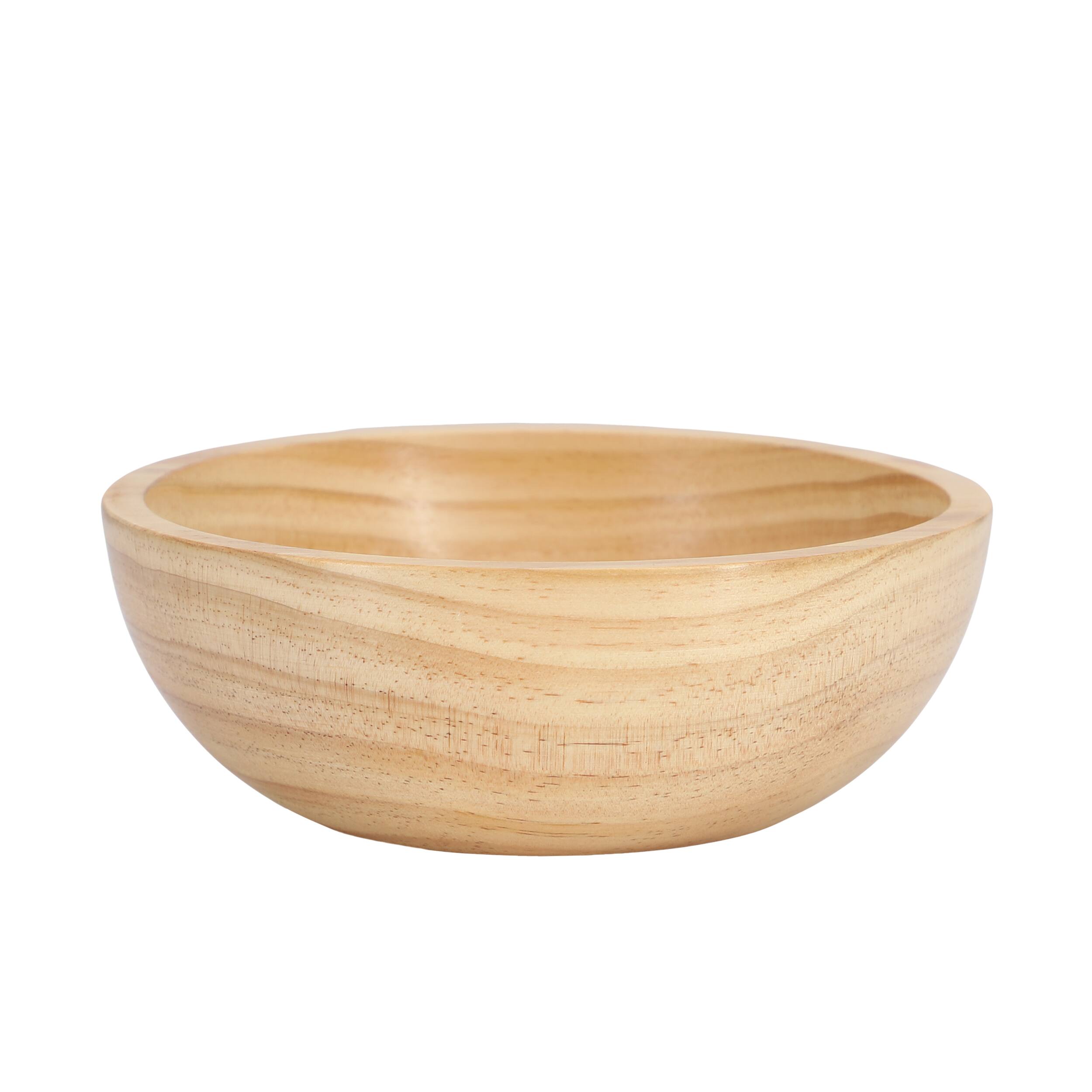 Alt View 1. MegaChef - MegaChef 6 Piece 7 Inch Pine Wood Bowl Set in Tan - Light Brown.
