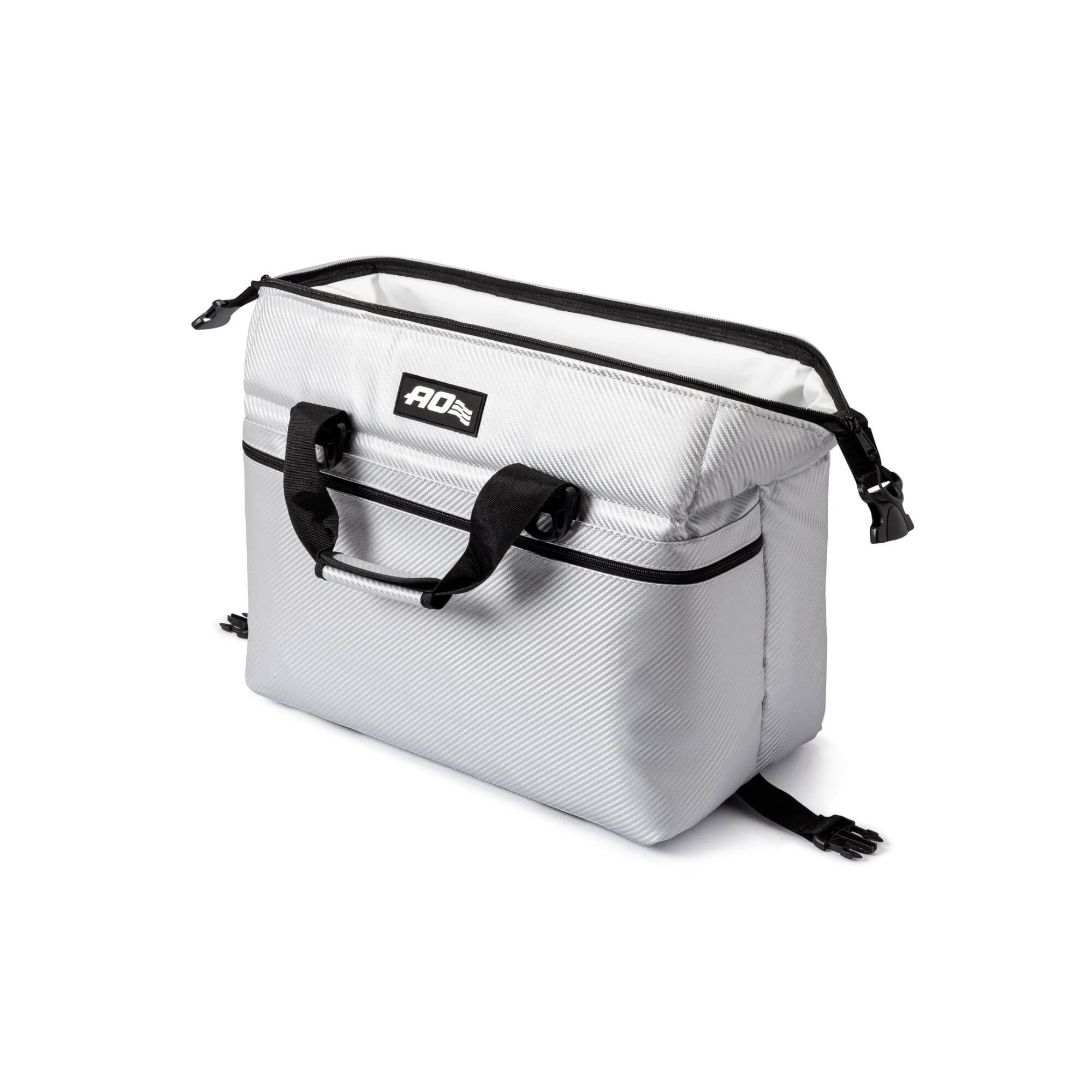 Back. AO Coolers - AO Coolers Carbon Series Soft Cooler Leak-Proof and Durable (Silver) - Silver.