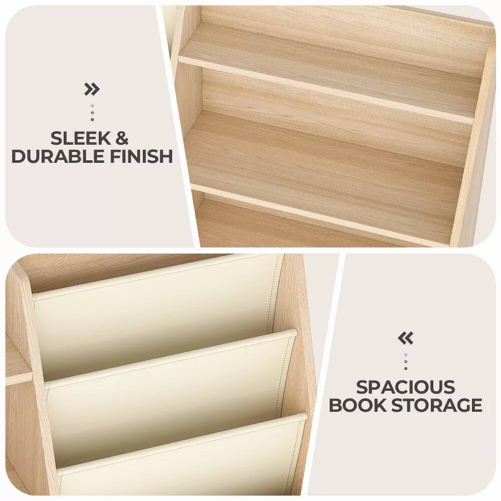 SLEEK & DURABLE FINISH  
SPACIOUS BOOK STORAGE