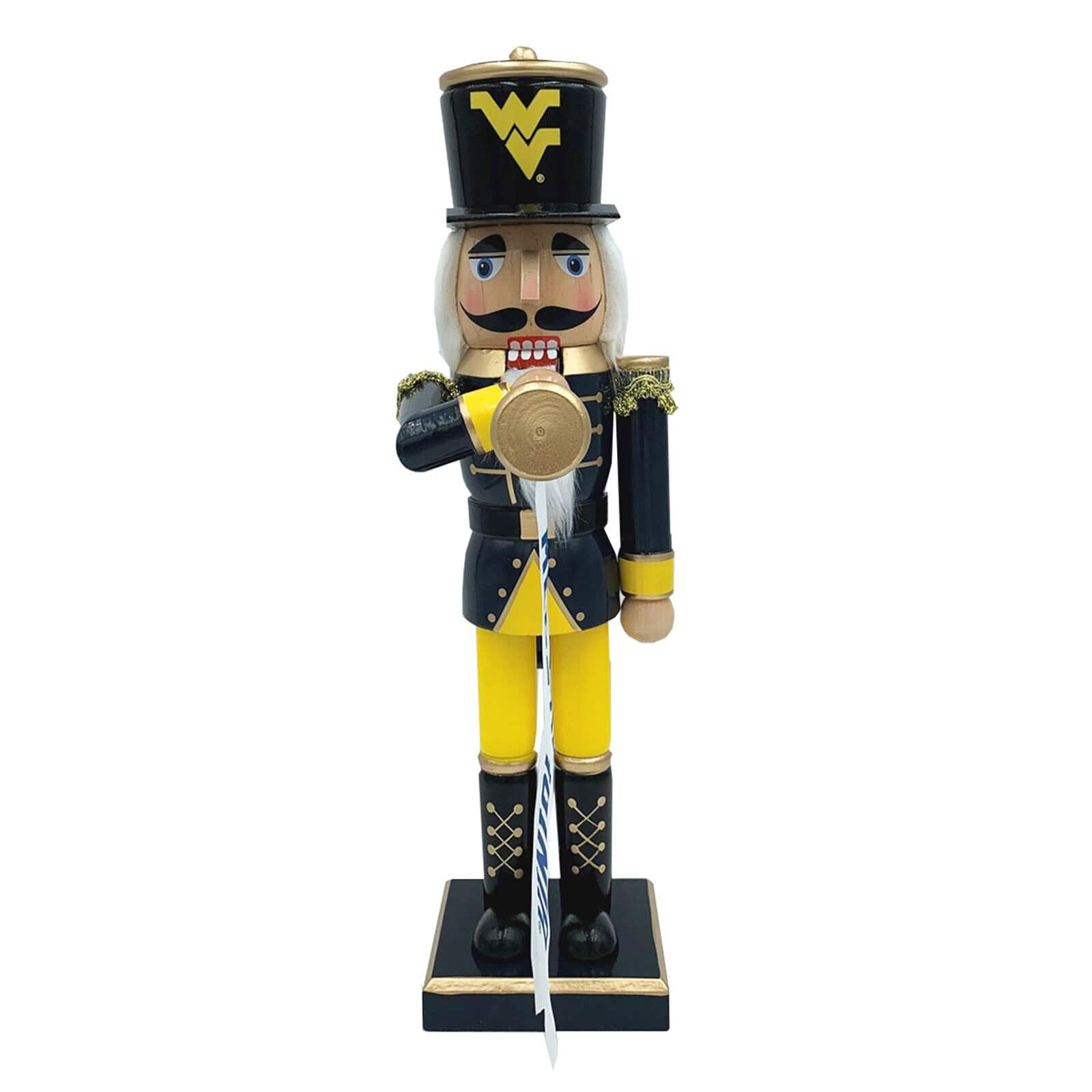 Santa's Workshop - West Virginia Mountaineers 14" Bugler Nutcracker - Blue