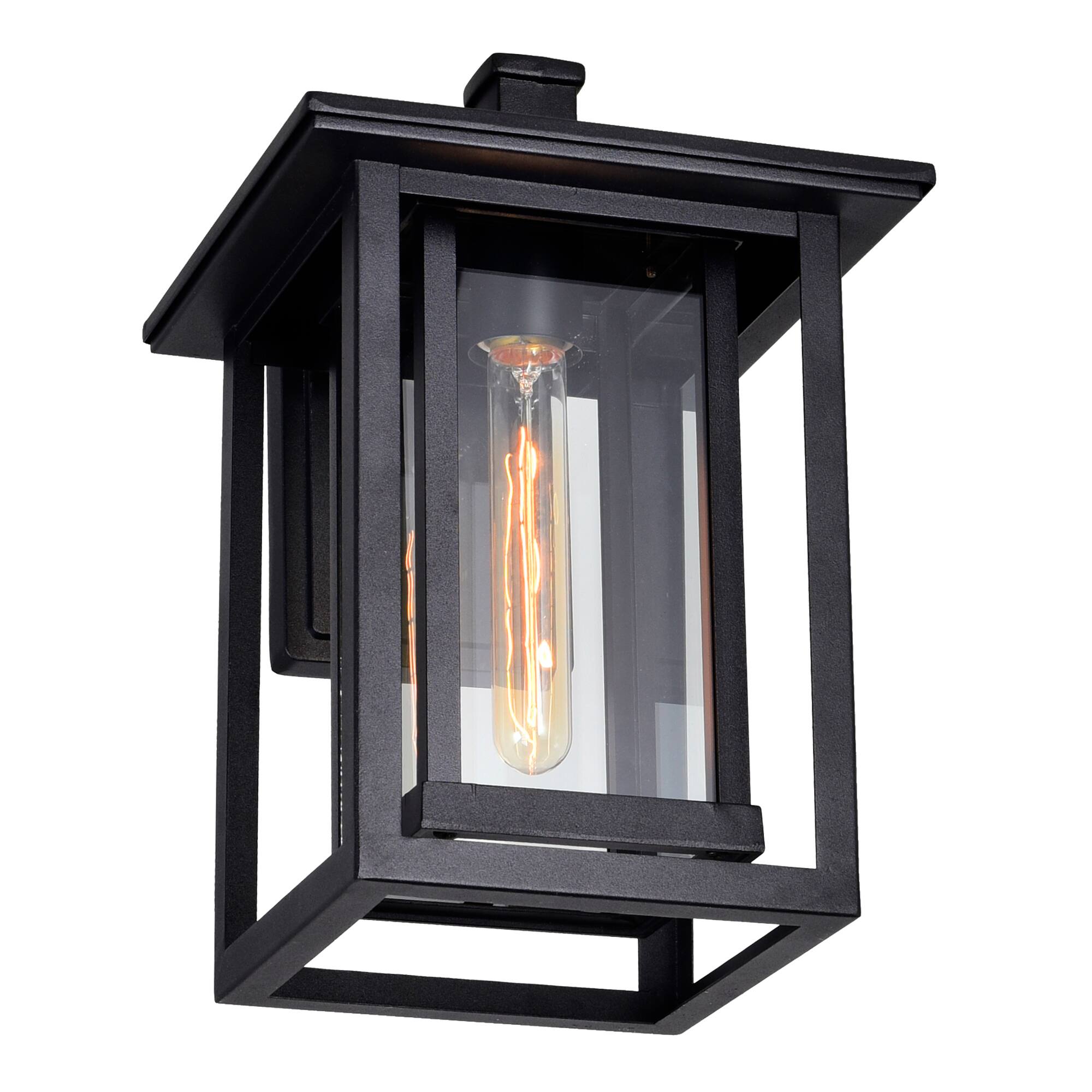 Back. CWI Lighting - Winfield 1 Light Black Outdoor Wall Light - Black.