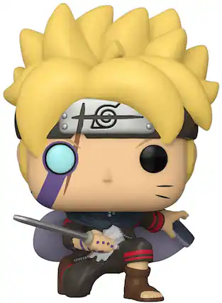 Front. Funko - Boruto Funko POP Vinyl Figure | Boruto with Marks - Yellow.
