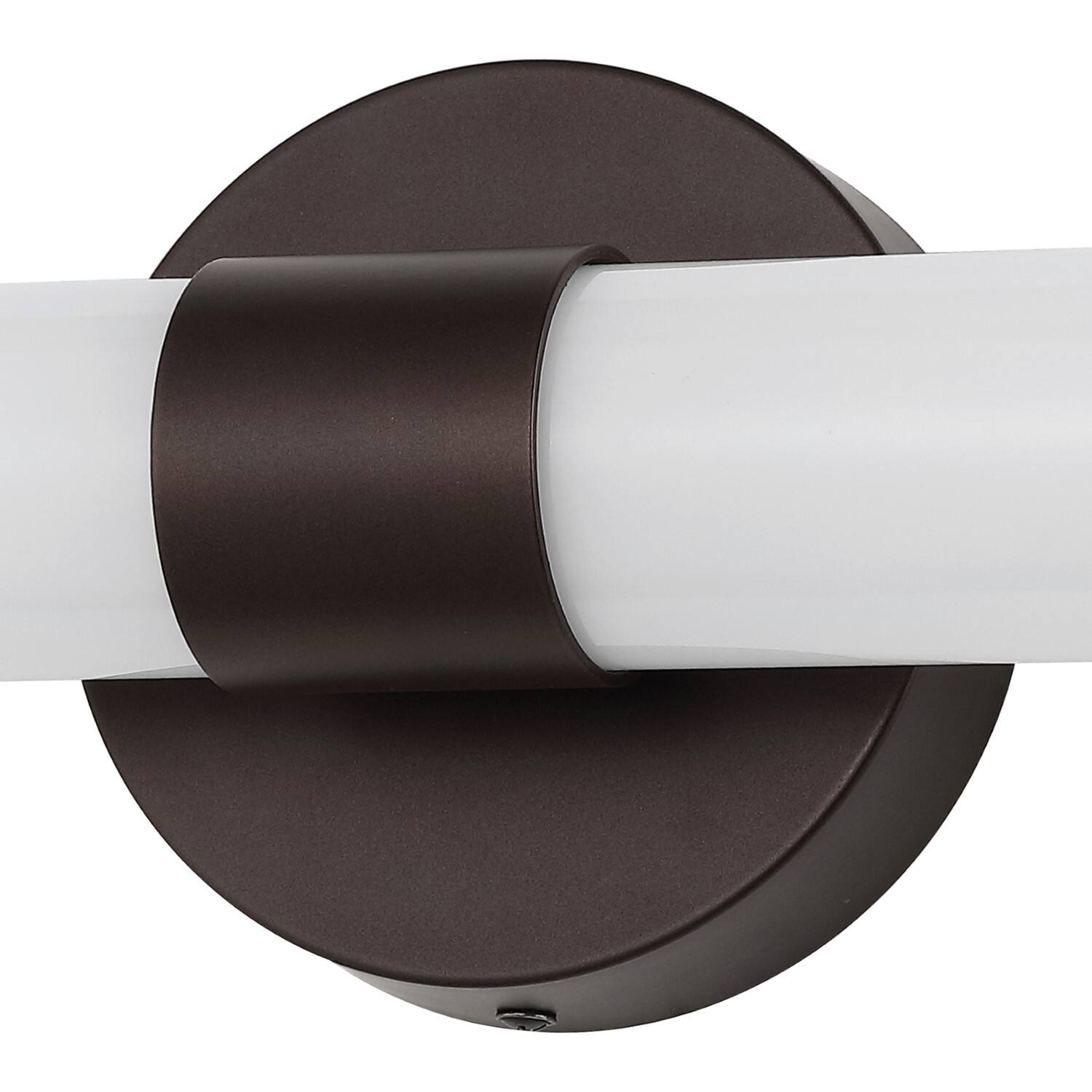 Alt View 5. Jonathan Y - Brooks 20.13" 1-Light Industrial Mid-Century Iron Integrated LED Vanity Light, Oil Rubbed Bronze - Oil Rubbed Bronze/White.
