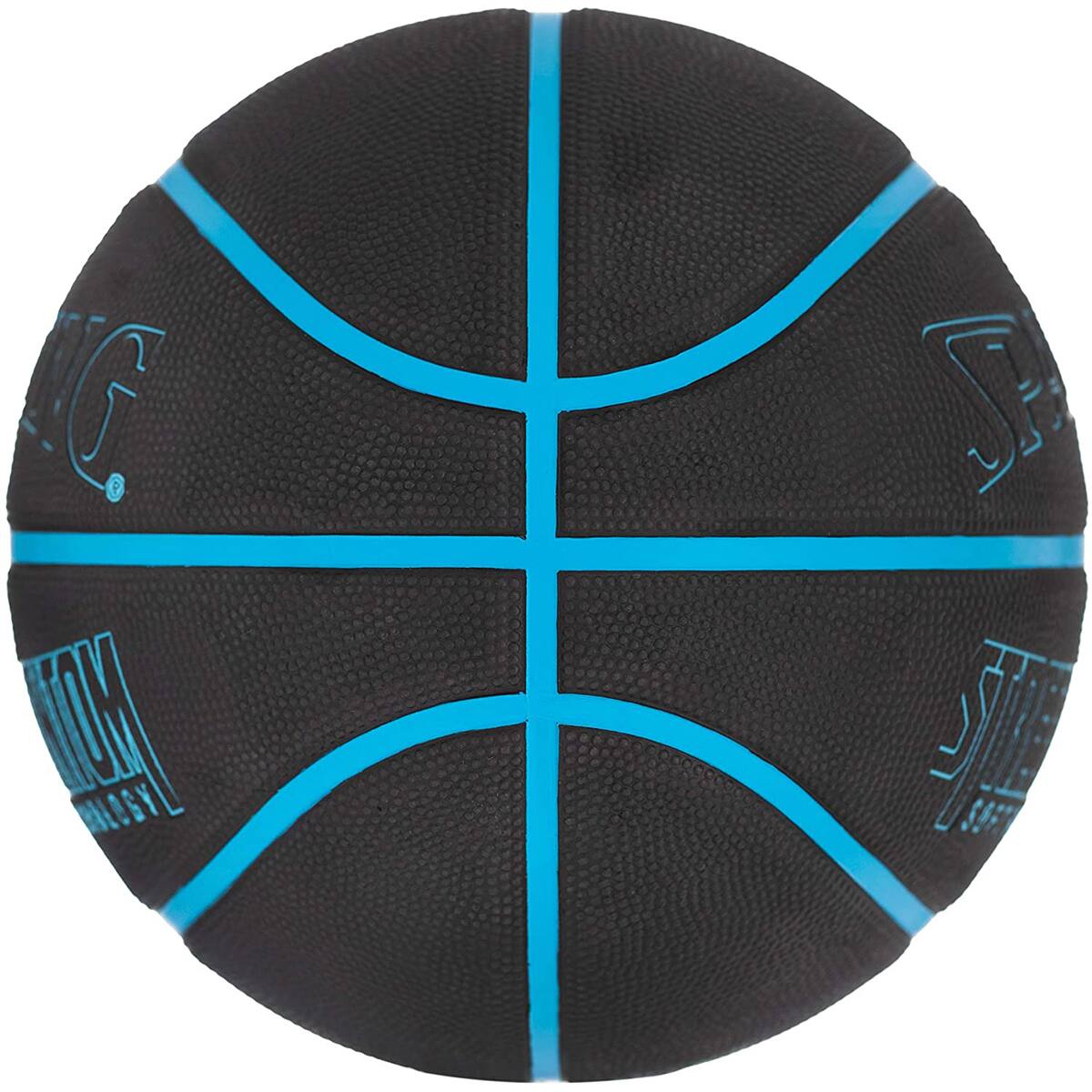 Alt View 2. Spalding - Spalding Street Phantom 29.5" Outdoor Basketball - Neon Blue/Black - Neon Blue/Black.