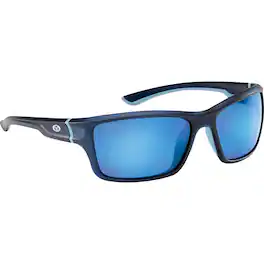 Flying Fisherman - Cove Polarized Sunglasses - Matte Crystal Navy/Smoke Blue Mirror