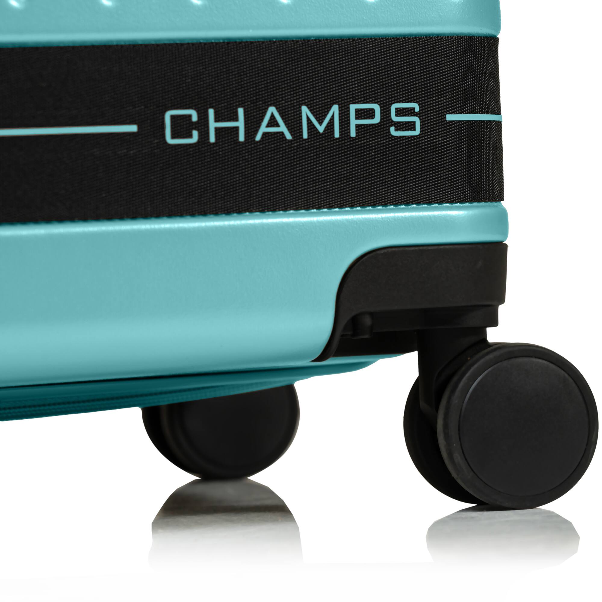 Back. Champs - Fresh II 3-Piece Hardside Luggage Set - Green.