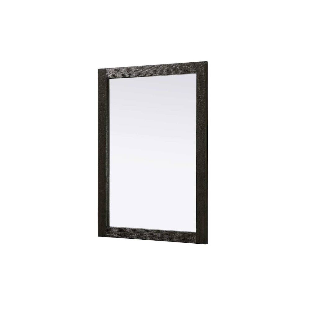 Alt View 3. Elegant Kitchen and Bath - Noah Wooden Rectangle Mirror 27 x 36 in Chocolate Oak - Chocolate Oak.