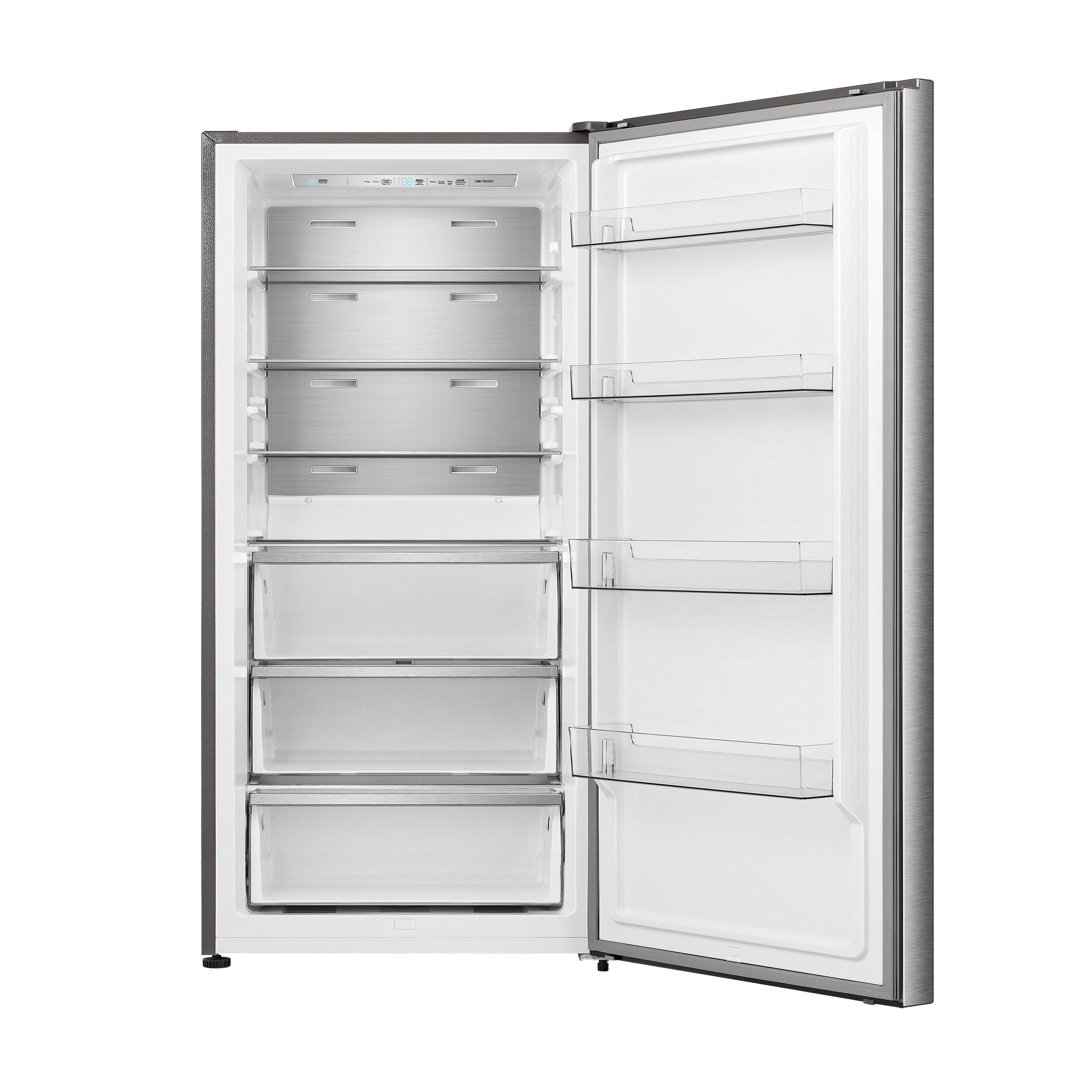 Angle. Forno Appliances - Maderno 13.6 Cu. Ft. Frost-Free Convertible Refrigerator/Freezer with Right Swing Door - Stainless Steel.