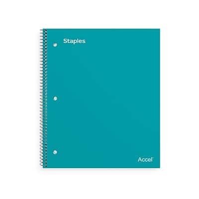 "Staples - Premium Poly 1-Subject Notebook, 8"" x 10.5"", Wide Ruled, 100 Sheets, Teal (ST20961D) - Blue" price history on PriceWatchPro