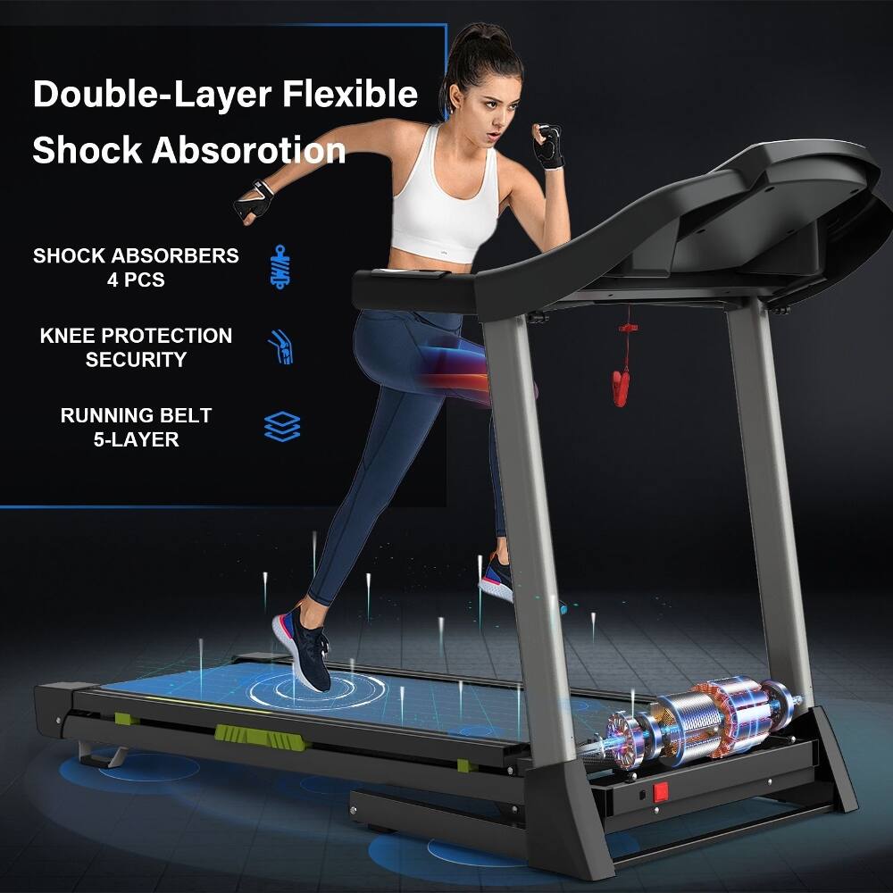 Double-Layer Flexible Shock Absorption  
SHOCK ABSORBERS 4 PCS  
KNEE PROTECTION SECURITY  
RUNNING BELT 5-LAYER
