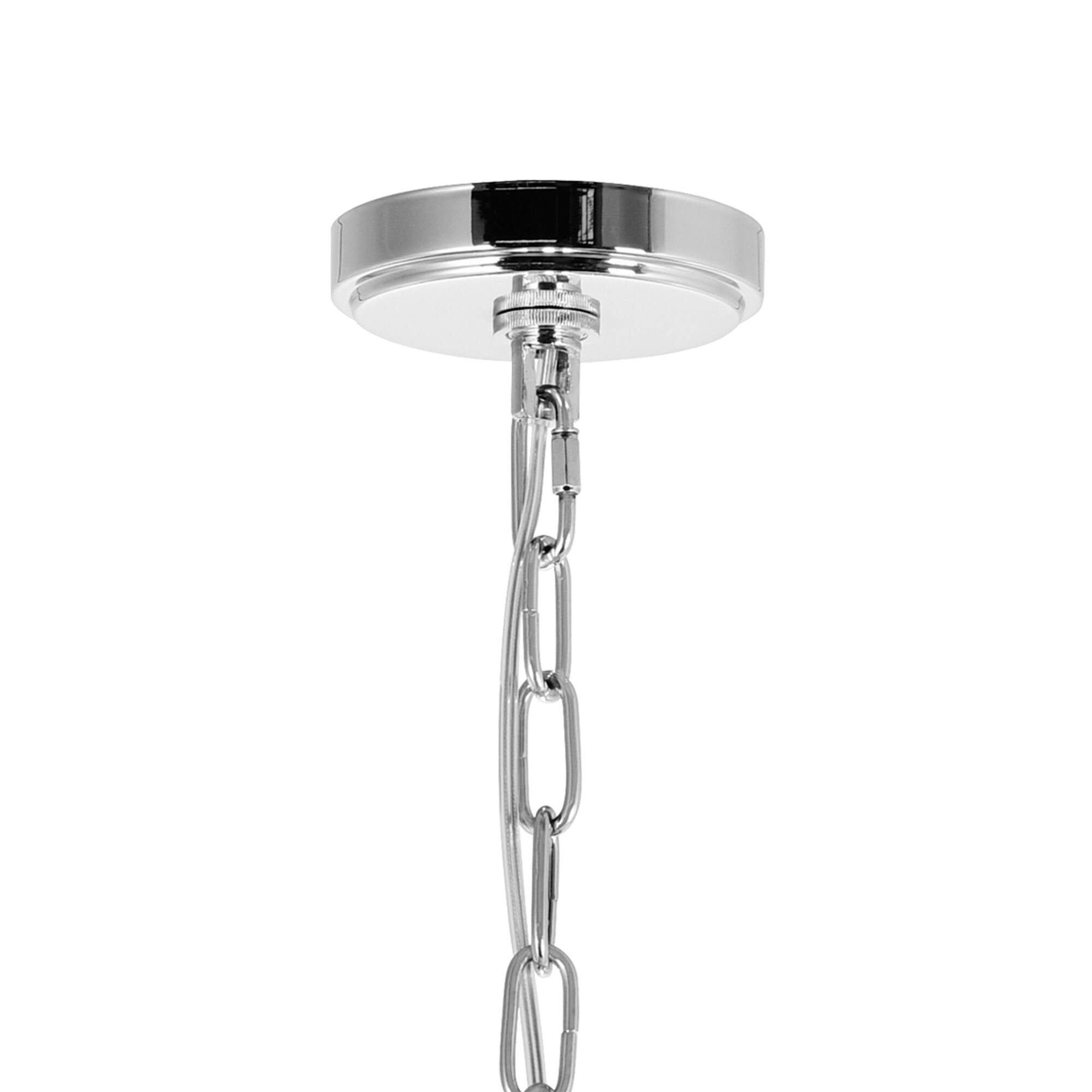 Alt View 2. CWI Lighting - Princess 8 Light Down Chandelier With Chrome Finish - Chrome.