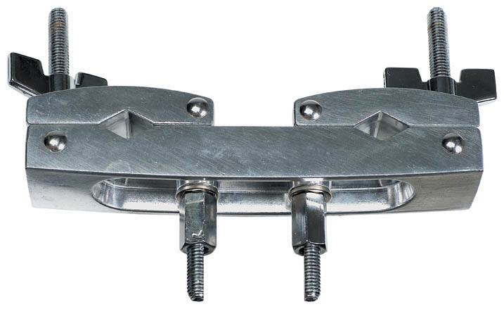 Front. Gibraltar Hardware - 2-Way Multi Clamp for Drum and Cymbal Stands, Versatile Quick Release Grabber Clamp with Hinged Design for Mounting.