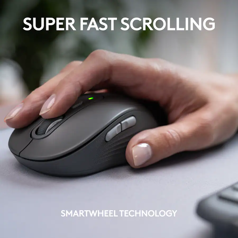 Logitech Scroll Keyboard Logitech Signature Slim MK955 For Business Full Size Wireless Scissor ...