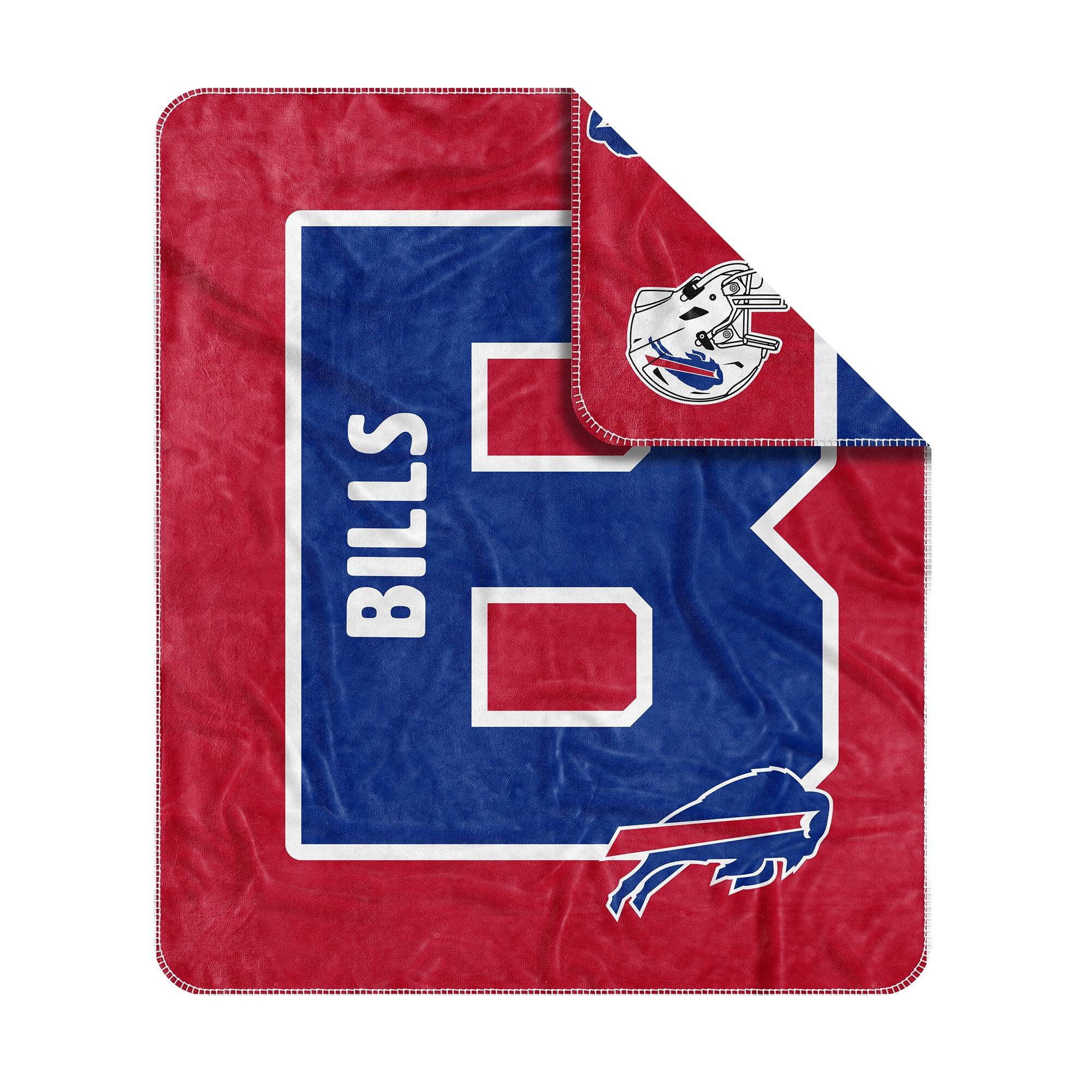 Alt View 2. Logo Brands - Buffalo Bills 50- x 60- Dream Weave Throw Blanket - Royal.