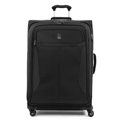 Front. Travelpro - Travelpro Tourlite Softside Expandable Luggage 29" Checked Spinner - Black.