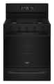 Whirlpool - 30 in. Wide 5 burners 5.0 cu. ft. Freestanding Gas Range with Air Cooking Technology - Black