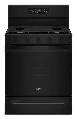 Whirlpool - 5.0 Cu. Ft. Freestanding Gas Range with Air Cooking Technology - Black
