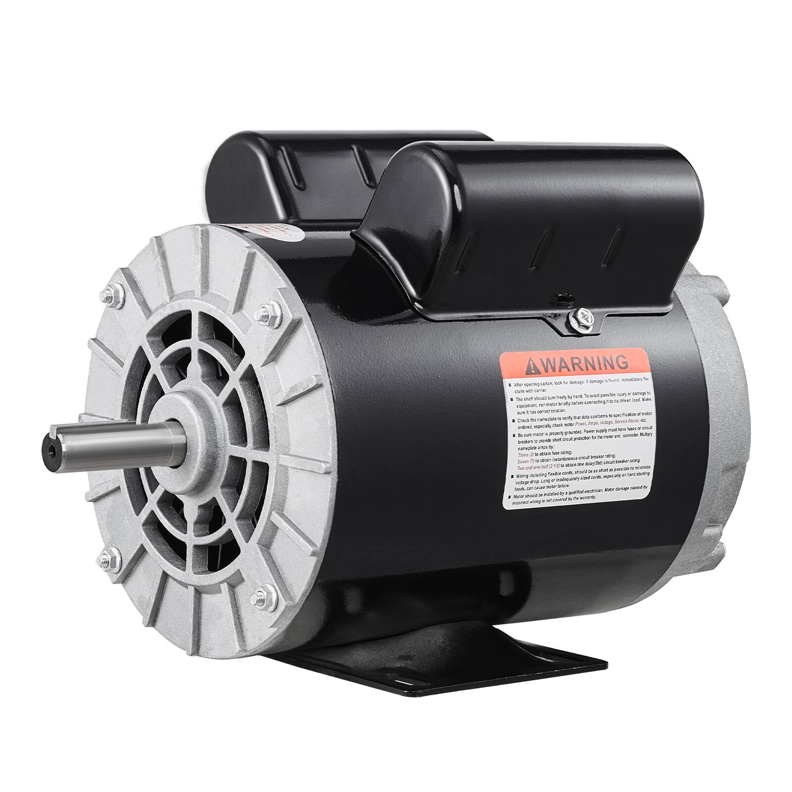 WARNING:  
- Do not operate the motor without a load.  
- Do not use the motor for any purpose other than its intended use.  
- Do not attempt to repair or modify the motor.  
- Do not use the motor in a hazardous environment.  
- Do not use the motor in a location where it may be exposed to water or moisture.  
- Do not use the motor in a location where it may be exposed to dust or other contaminants.  
- Do not use the motor in a location where it may be exposed to flammable or explosive gases.  
- Do not use the motor in a location where it may be exposed to corrosive chemicals.  
- Do not use the motor in a location where it may be exposed to high temperatures.  
- Do not use the motor in a location where it may be exposed to direct sunlight.  
- Do not use the motor in a location where it may be exposed to vibration.  
- Do not use the motor in a location where it may be exposed to shock or impact.  
- Do not use the motor in a location where it may be exposed to electrical shock.  
- Do not use the motor in a location where it may be exposed to electrical noise.  
- Do not use the