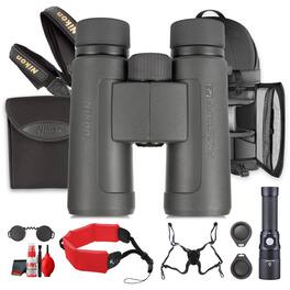 Nikon - PROSTAFF P3 10x42 Binoculars Waterproof Fogproof Bundle