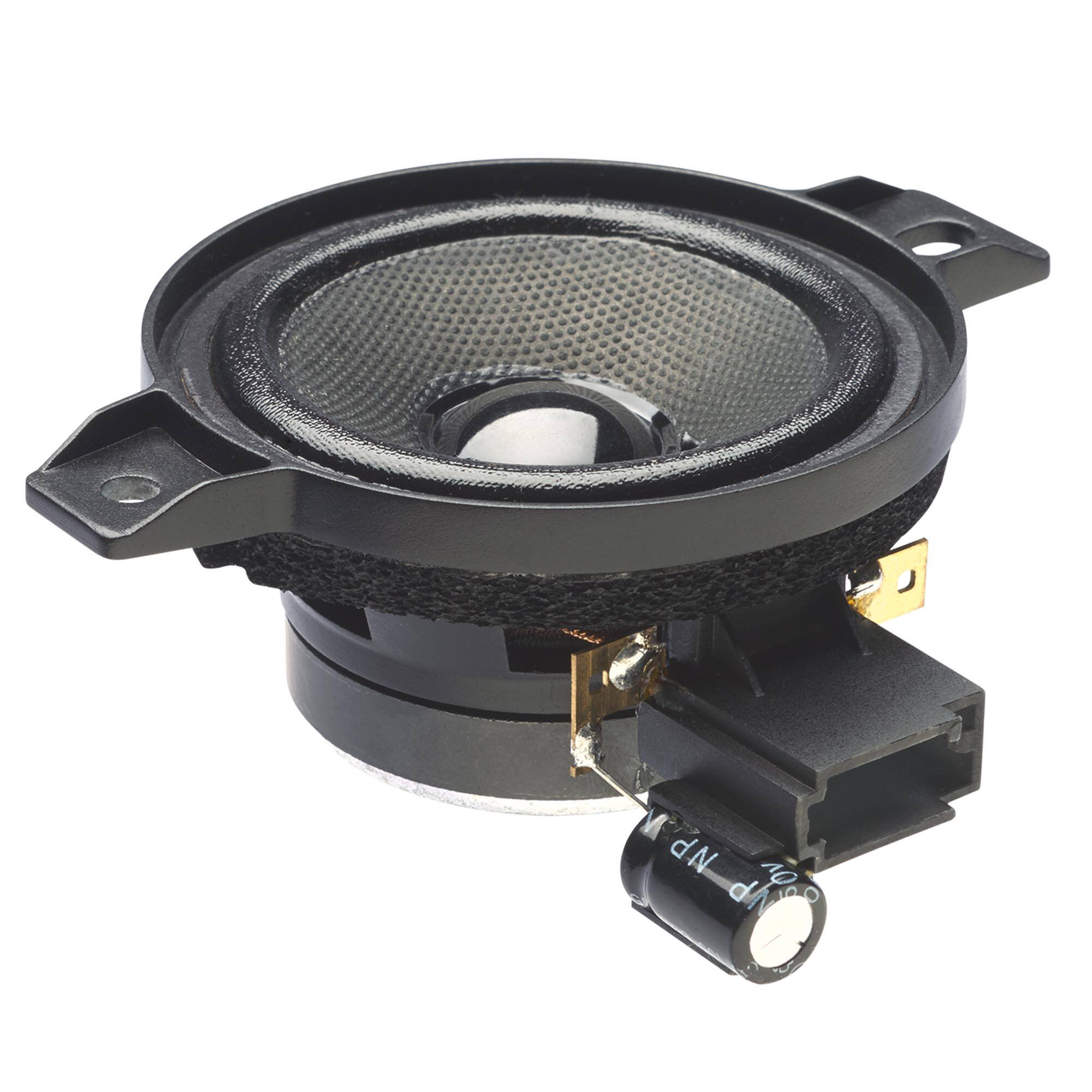 Alt View 1. Powerbass - Powerbass OE275-GM 2.75" Direct Fit OEM Replacement High Bandwidth Speakers Compatible with Select Chevy/GMC Vehicles - Black/Gray.