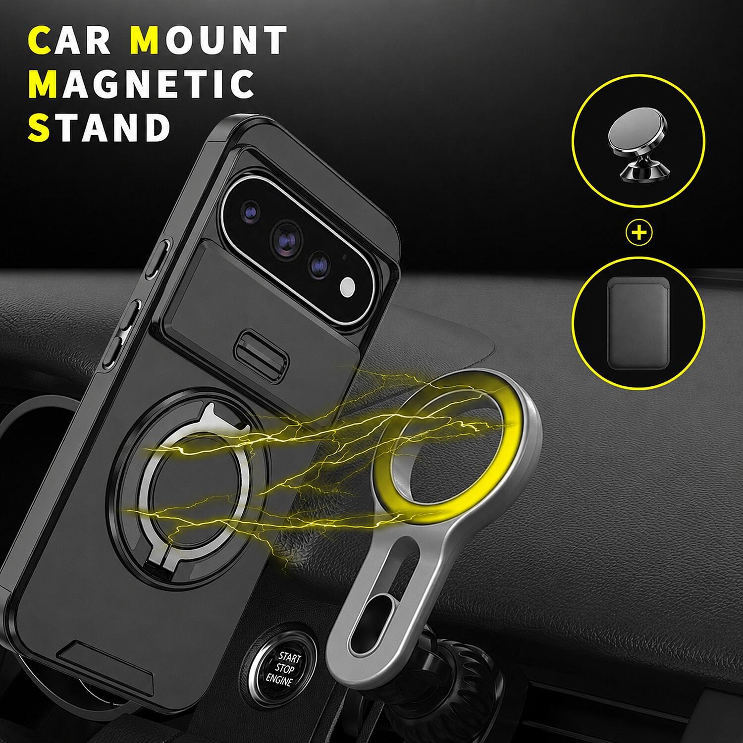 CAR MOUNT MAGNETIC STAND

START STOP ENGINE