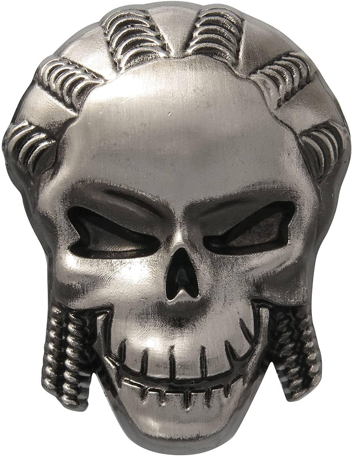 Front. Monogram - DC Comics Suicide Squad Pewter Lapel Pin | Slipknot - Silver.